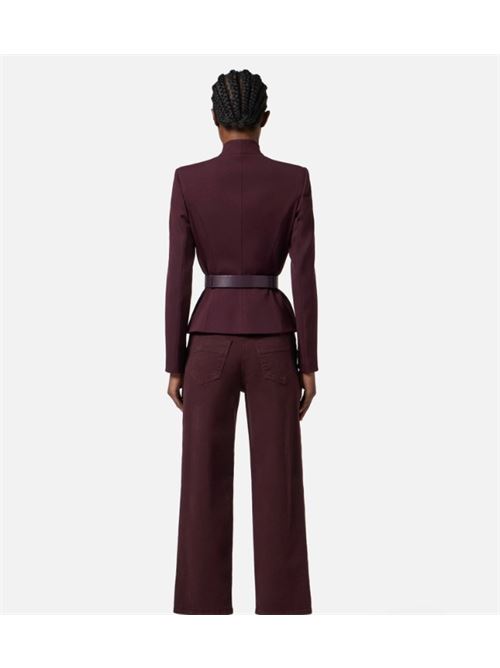 Crepe jacket with satin lapels ELISABETTA FRANCHI | GI17656E2.EA4